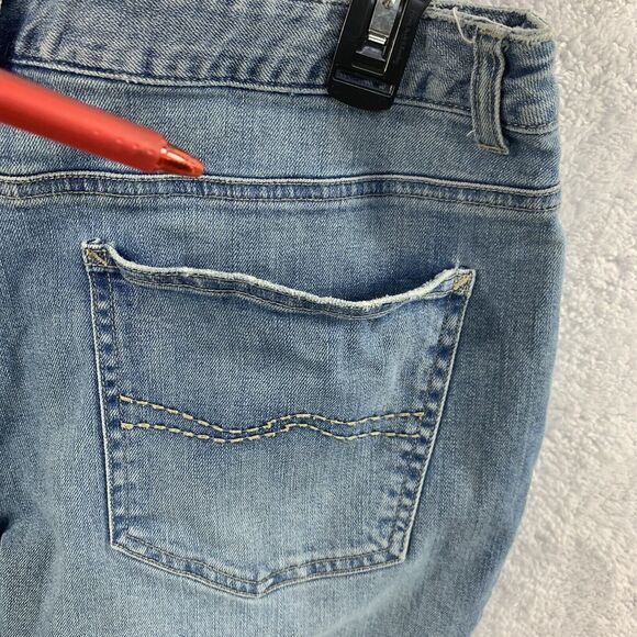 Vtg Talbots Womens Jeans Bootcut 12P Blue Mid Rise Stretch Pants Denim - Picture 2 of 11